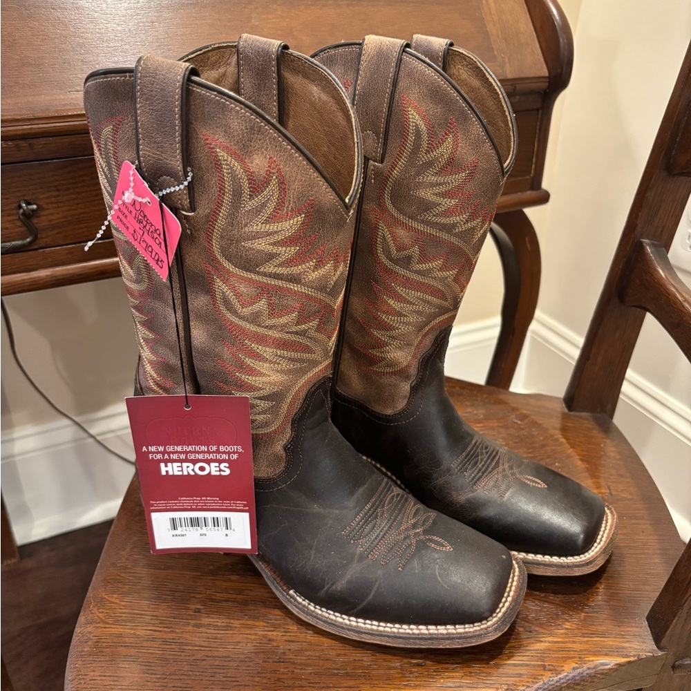 Nocona square toe western boots